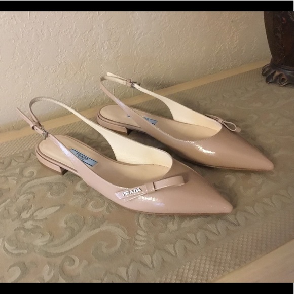 Prada Shoes - Prada slingback patent leather flats sz.36 $225